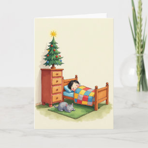 Tarjeta de Navidad de Acuarela Tranquila