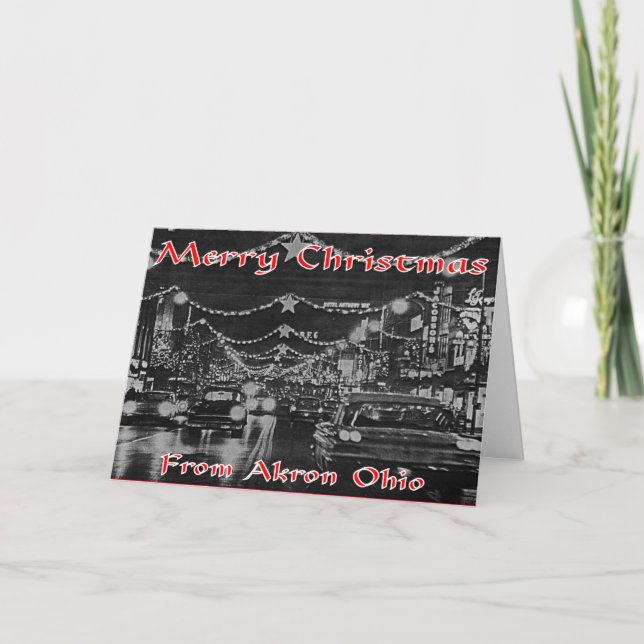 Tarjeta de Navidad de Akron (Anverso)