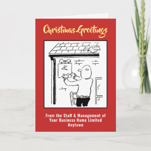 Tarjeta de Navidad de Alarmas o Seguridad del Hoga