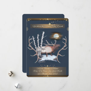 Tarjeta de Navidad de Alce Toro
