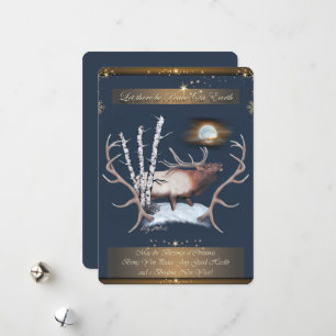 Tarjeta de Navidad de Alce Toro