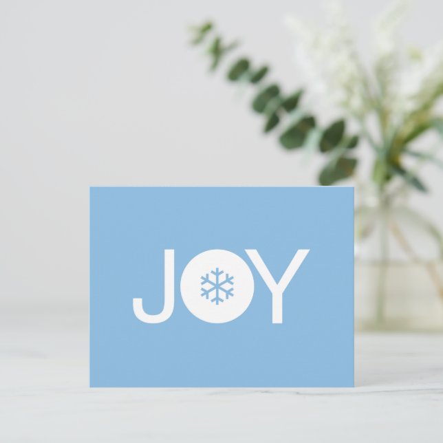 Tarjeta de Navidad de Alegría Adorable (Anverso de pie)