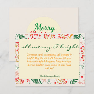 Tarjeta de Navidad de 'All Merry & Bright'