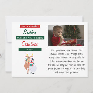Tarjeta de Navidad de Amor Fraternal