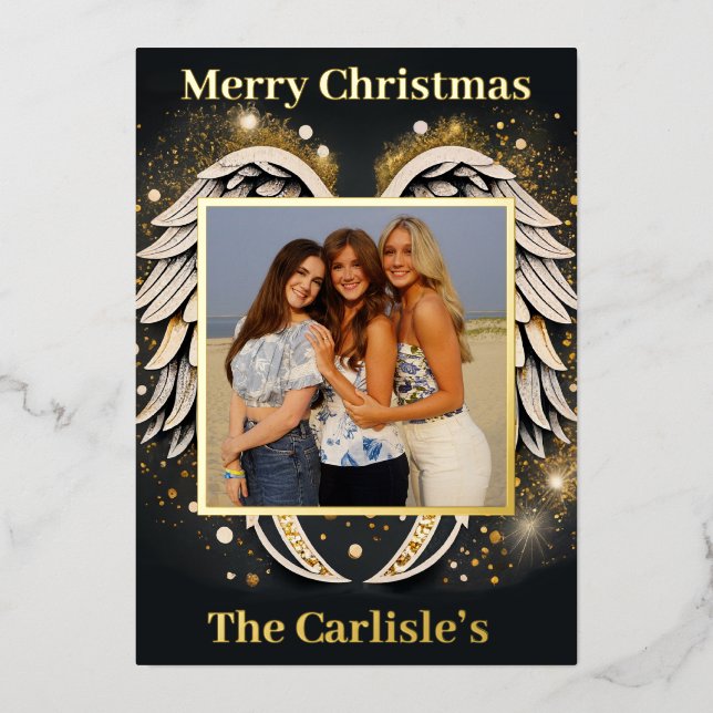 Tarjeta de Navidad de Ángel (Anverso)