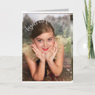 Tarjeta de Navidad de Ángel 