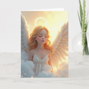 Tarjeta de Navidad de Ángel Celestial