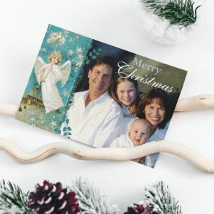 Tarjeta de Navidad de Ángel con Carta de Navidad e
