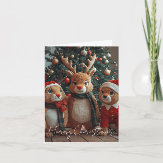 Tarjeta de Navidad de Animales Feliz Navidad