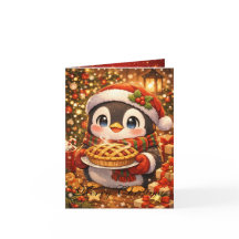 Tarjeta de Navidad de Anime Bonito 