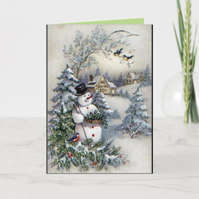 TARJETA DE NAVIDAD DE ANTAÑO (Anverso)