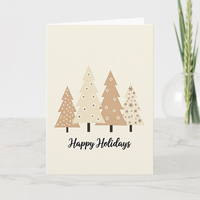 Tarjeta de Navidad de árbol de Navidad (Anverso)