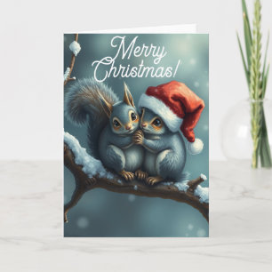 Tarjeta de Navidad de Ardilla