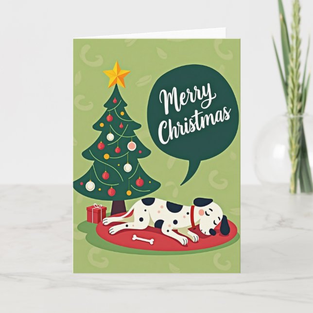 Tarjeta de Navidad de Arte Plano (Anverso)