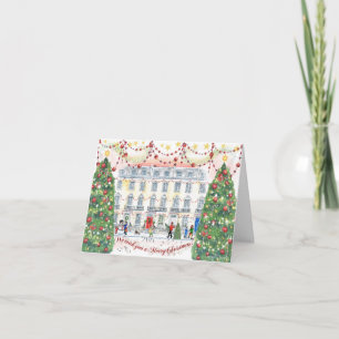 Tarjeta de Navidad de Arte 'Te deseamos una Feliz