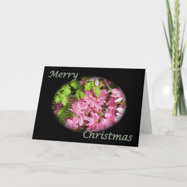 Tarjeta de Navidad de Azalea & Greens (Anverso)