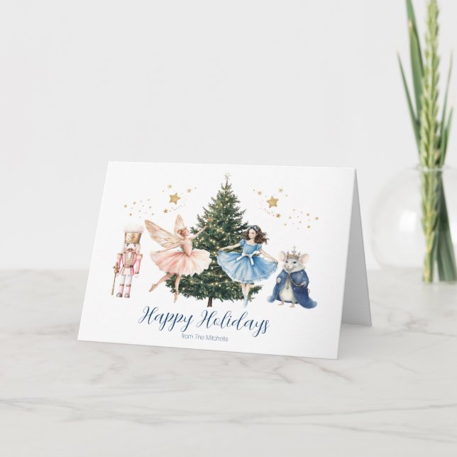Tarjeta de Navidad de Ballet del Cascanueces (Anverso)