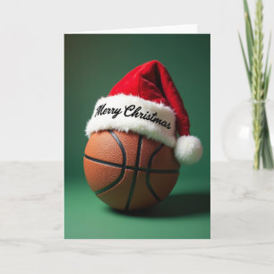 Tarjeta de Navidad de Baloncesto