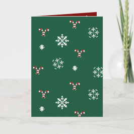 Tarjeta de Navidad de Bastón de Caramelo