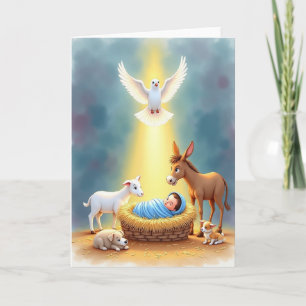 Tarjeta de Navidad de Bebé Pacífico
