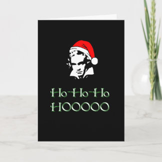 Tarjeta de Navidad de Beethoven Santa