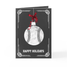 Tarjeta de Navidad de béisbol