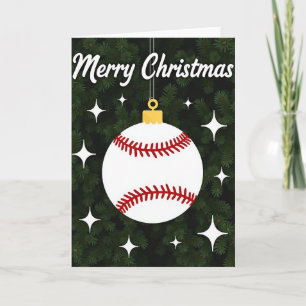 Tarjeta de Navidad de Béisbol