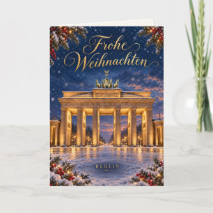 Tarjeta de Navidad de Berlín Feliz Navidad