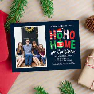 Tarjeta de Navidad de Bienvenida a Casa Móvil Ho H