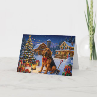 Tarjeta de Navidad de Bloodhound