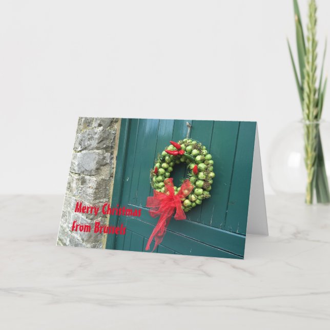 Tarjeta de Navidad de Bruselas (Anverso)