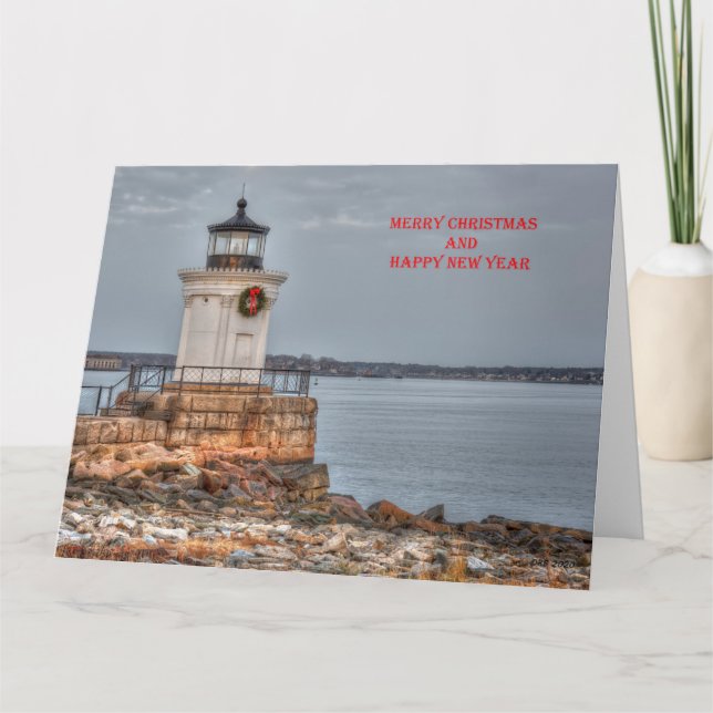 Tarjeta de Navidad de Bug Light Grande (Anverso)