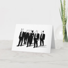 Tarjeta de Navidad de bull terrier Rudolph del