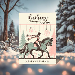 Tarjeta de Navidad de Caballo