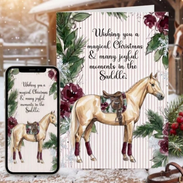 Tarjeta de Navidad de Caballo (Subido por el creador)