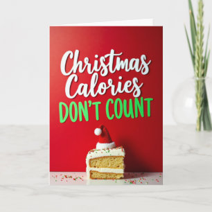 Tarjeta de Navidad de Calorías que no Cuentan Chis