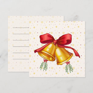 Tarjeta de Navidad de Campanas Clásicas