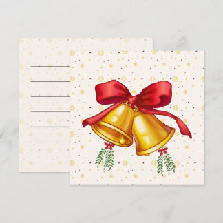Tarjeta de Navidad de Campanas Clásicas