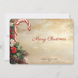 Tarjeta de Navidad de Candy Cane