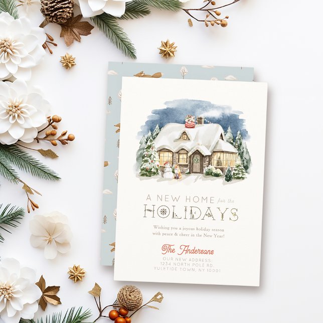 Tarjeta de Navidad de Casa Nueva de Invierno Acoge (Subido por el creador)