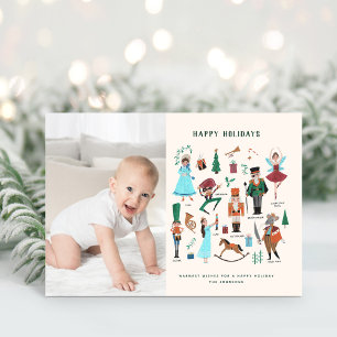 Tarjeta de Navidad de cascanueces