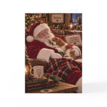 Tarjeta de Navidad de Cavalier King Charles Spanie