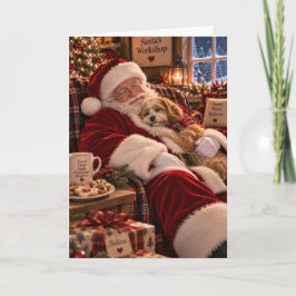 Tarjeta de Navidad de Cavapoo