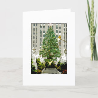 Tarjeta de Navidad de centro del árbol de navidad
