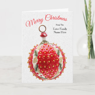 Tarjeta de Navidad de Champiñón Afortunado Persona
