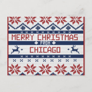Tarjeta de Navidad de Chicago