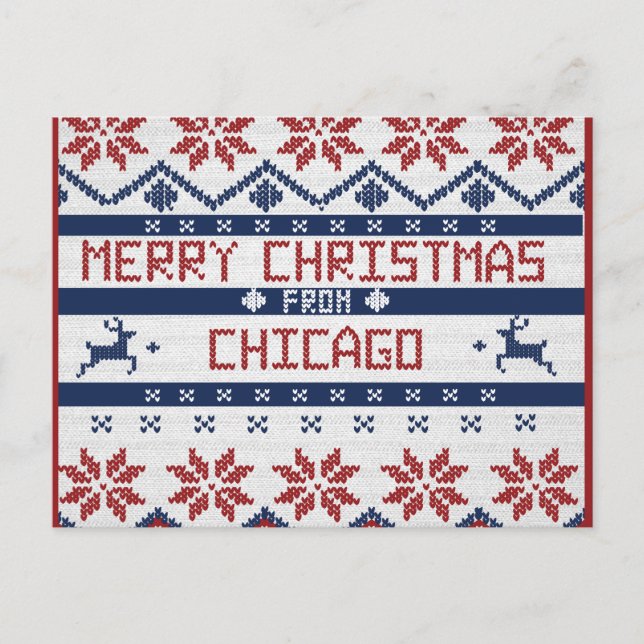 Tarjeta de Navidad de Chicago (Anverso)
