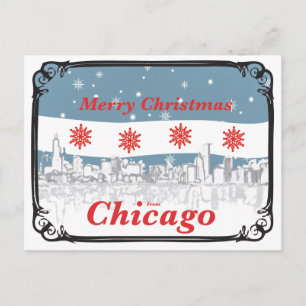 Tarjeta de Navidad de Chicago