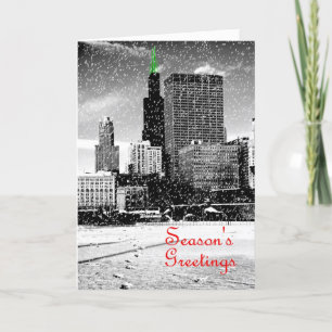 Tarjeta de Navidad de Chicago