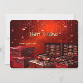 Tarjeta de Navidad de Chocolate Dulce